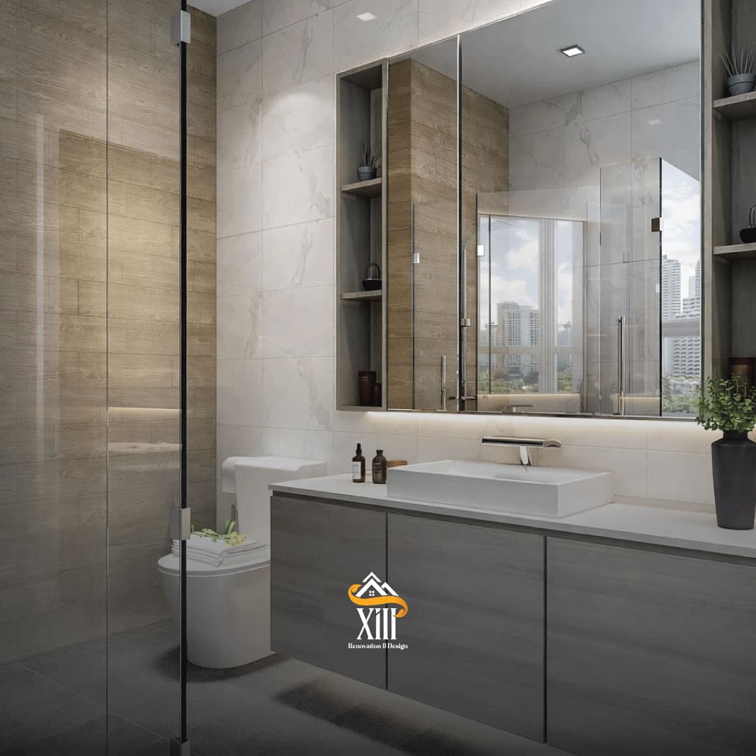 Bathroom vanity finishes